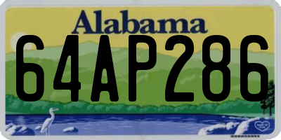 AL license plate 64AP286