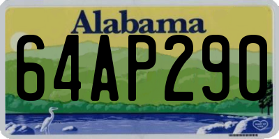 AL license plate 64AP290