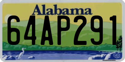 AL license plate 64AP291