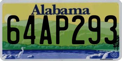 AL license plate 64AP293
