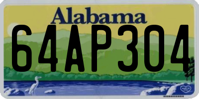 AL license plate 64AP304