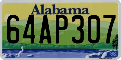 AL license plate 64AP307