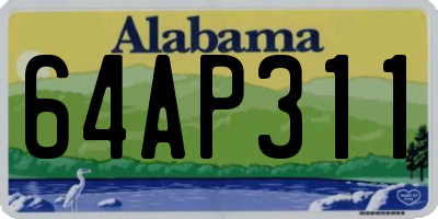 AL license plate 64AP311