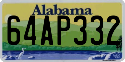 AL license plate 64AP332