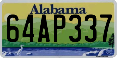 AL license plate 64AP337