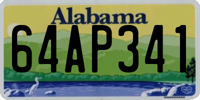AL license plate 64AP341