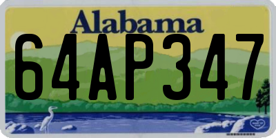 AL license plate 64AP347