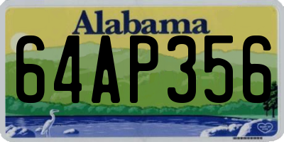 AL license plate 64AP356