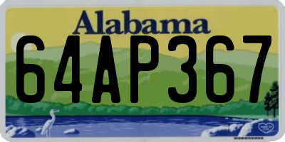 AL license plate 64AP367