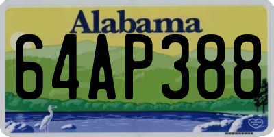 AL license plate 64AP388