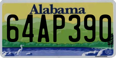 AL license plate 64AP390