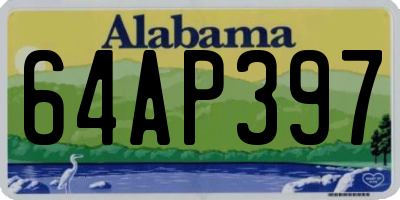 AL license plate 64AP397