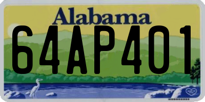 AL license plate 64AP401