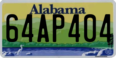 AL license plate 64AP404