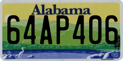 AL license plate 64AP406