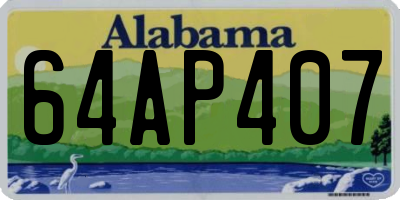 AL license plate 64AP407