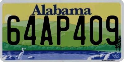 AL license plate 64AP409