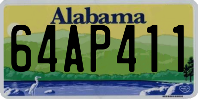 AL license plate 64AP411