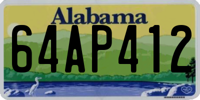 AL license plate 64AP412