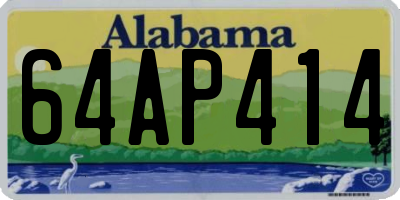 AL license plate 64AP414