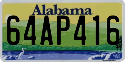 AL license plate 64AP416