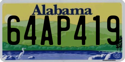 AL license plate 64AP419