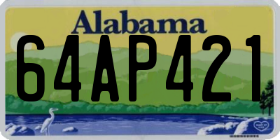 AL license plate 64AP421
