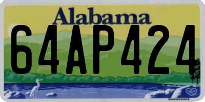 AL license plate 64AP424
