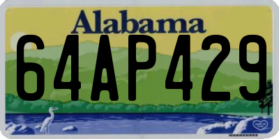 AL license plate 64AP429