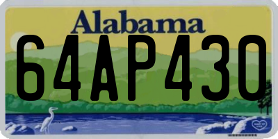 AL license plate 64AP430