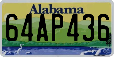 AL license plate 64AP436