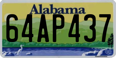 AL license plate 64AP437