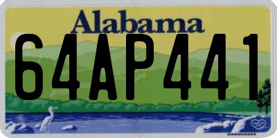 AL license plate 64AP441