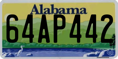 AL license plate 64AP442