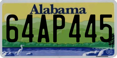 AL license plate 64AP445
