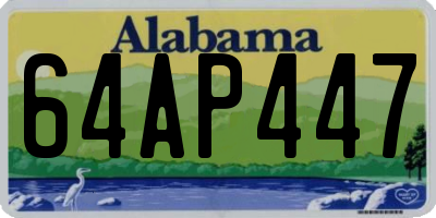 AL license plate 64AP447