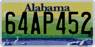 AL license plate 64AP452