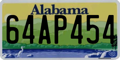 AL license plate 64AP454