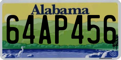 AL license plate 64AP456