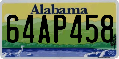 AL license plate 64AP458