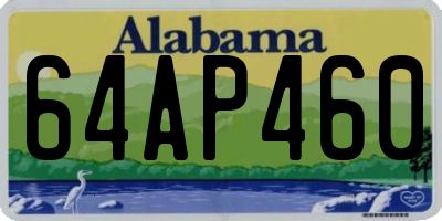 AL license plate 64AP460