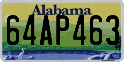 AL license plate 64AP463