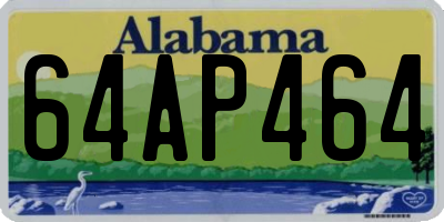 AL license plate 64AP464