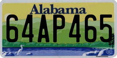 AL license plate 64AP465