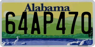 AL license plate 64AP470