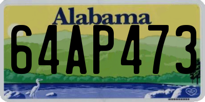 AL license plate 64AP473