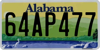 AL license plate 64AP477