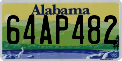 AL license plate 64AP482