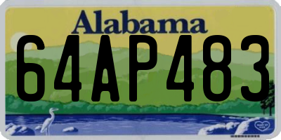 AL license plate 64AP483