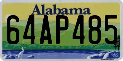 AL license plate 64AP485